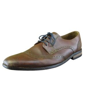 Bostonian Wingtip Brogue Men Derby Oxfords Shoes Size 12 M Brown Leather Lace Up